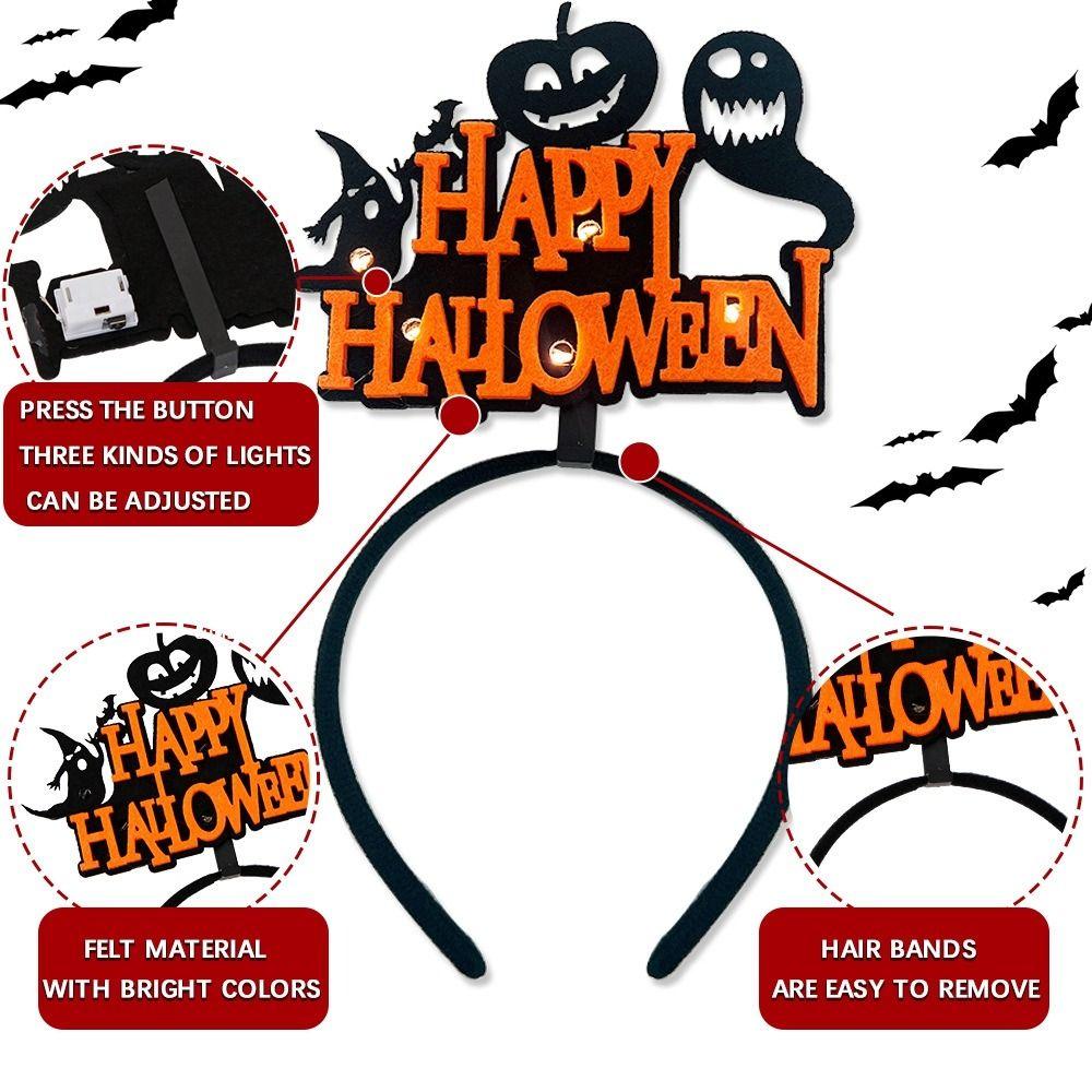 Skull Led Glowing Halloween Headband Ghost Spider Hair Hoop Personality Pumpkin Headpiece Kids
Skull Led Glowing Halloween Headband Ghost Spider Hair Hoop Personality Pumpkin Headpiece Kids