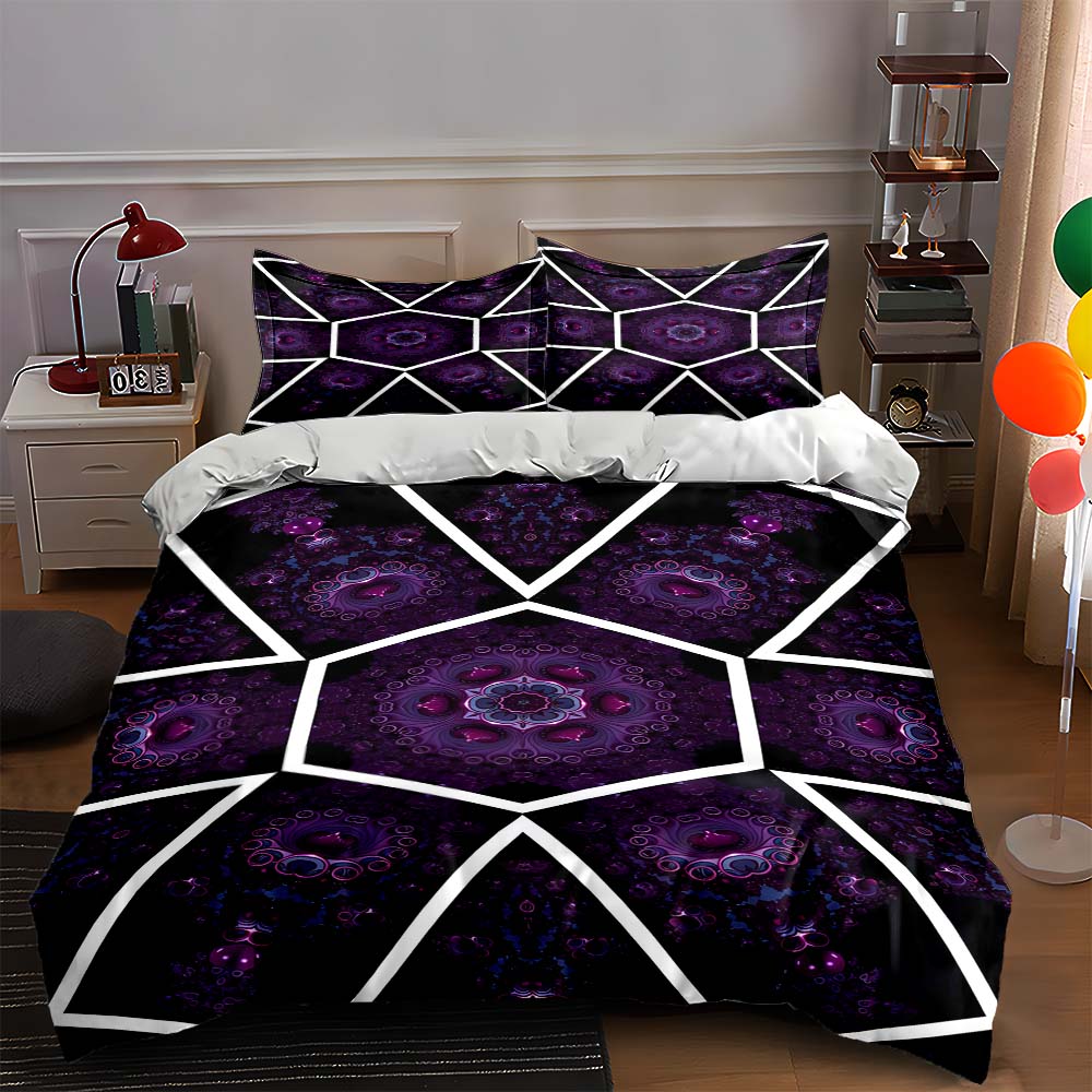 Geometric, kaleidoscopic, vibrant. Bedding Duvet cover sets Duvet covers Pillowcases gifts (1 * Duvet Cover 2 * Pillowcases, without duvet insert) 135x200cm
Geometric, kaleidoscopic, vibrant. Bedding Duvet cover sets Duvet covers Pillowcases gifts (1 * Duvet Cover 2 * Pillowcases, without duvet insert) 135x200cm