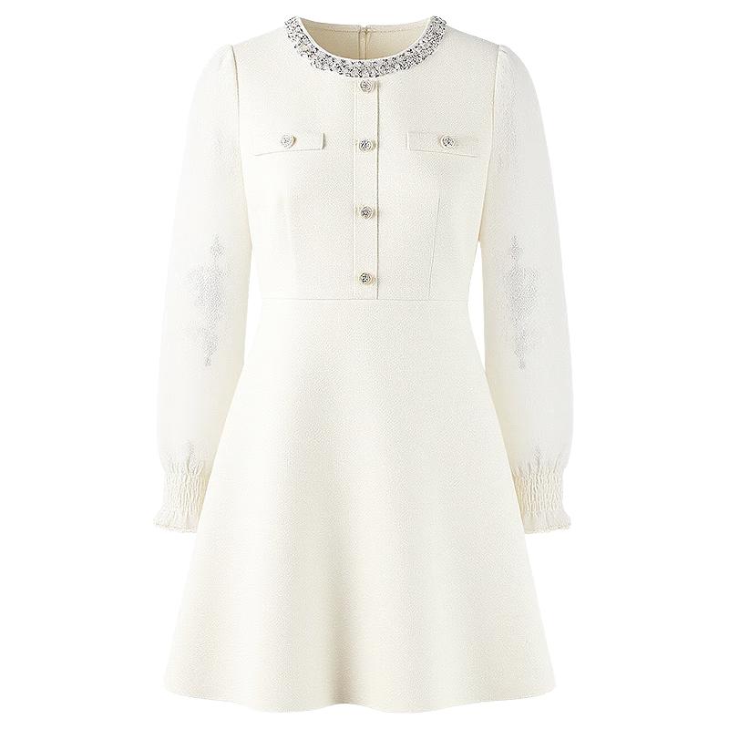 Qiusbuiyiren Elegant A-line Lace Patchwork Dress L
Qiusbuiyiren Elegant A-line Lace Patchwork Dress L
