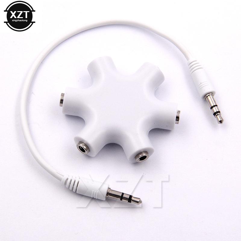 PZ hot Audio Cable Adapter Converter Mini Snowflake 3.5mm Jack 6 Multi Port Aux Headphone Splitter
PZ hot Audio Cable Adapter Converter Mini Snowflake 3.5mm Jack 6 Multi Port Aux Headphone Splitter