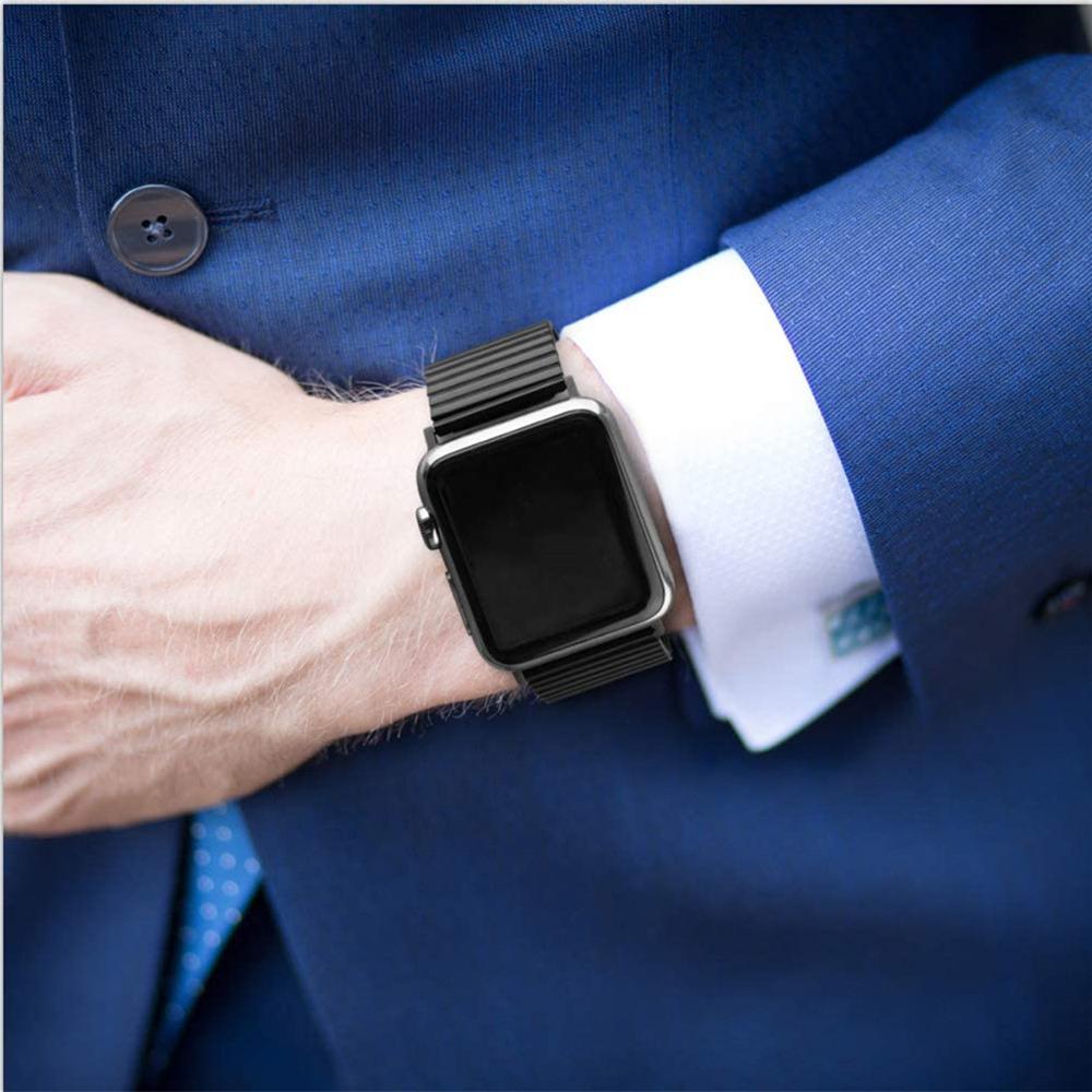 Stretchable Watch Strap Metal Wristband for Apple Watch Series 10 46mm/Ultra 2 Ultra 49mm/9 8 7 45mm/SE (2023) SE (2022) SE 6 5 4 44mm/3 2 1 42mm Black
Stretchable Watch Strap Metal Wristband for Apple Watch Series 10 46mm/Ultra 2 Ultra 49mm/9 8 7 45mm/SE (2023) SE (2022) SE 6 5 4 44mm/3 2 1 42mm Black