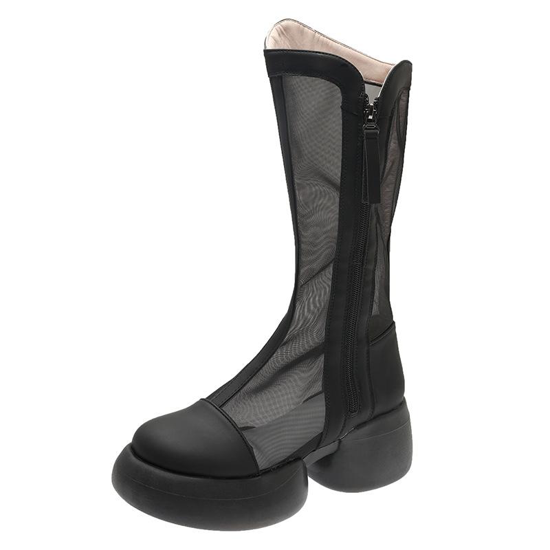 Ботинки Martin женские с сетчатой молнией сбоку, новые весенне-летние ботинки 2025 года из мягкой кожи с сетчатой дышащей отделкой, прохладные ботинки среднего размера с полой сеткой 40 чёрный
Ботинки Martin женские с сетчатой молнией сбоку, новые весенне-летние ботинки 2025 года из мягкой кожи с сетчатой дышащей отделкой, прохладные ботинки среднего размера с полой сеткой 40 чёрный