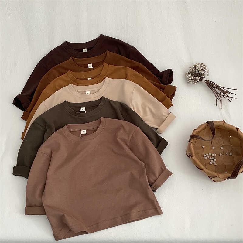 Children s Long-Sleeve Cotton T-Shirt - Korean Style, Spring/Autumn, Candy Color, Fashionable Solid Top for Boys & Girls 80 cm
Children s Long-Sleeve Cotton T-Shirt - Korean Style, Spring/Autumn, Candy Color, Fashionable Solid Top for Boys & Girls 80 cm