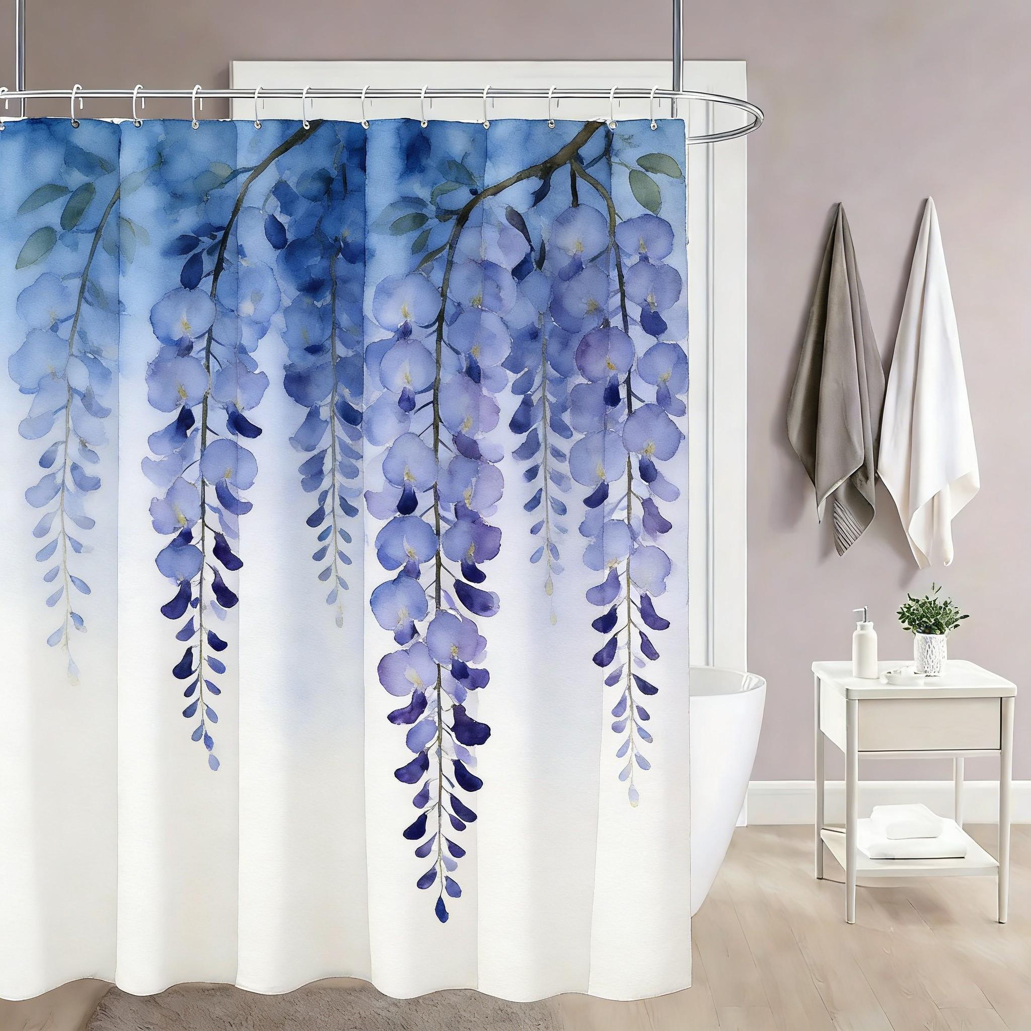 Blue Calla Lily Watercolor Floral Waterproof Shower Curtain W60H190(CM)-1 Pcs
Blue Calla Lily Watercolor Floral Waterproof Shower Curtain W60H190(CM)-1 Pcs