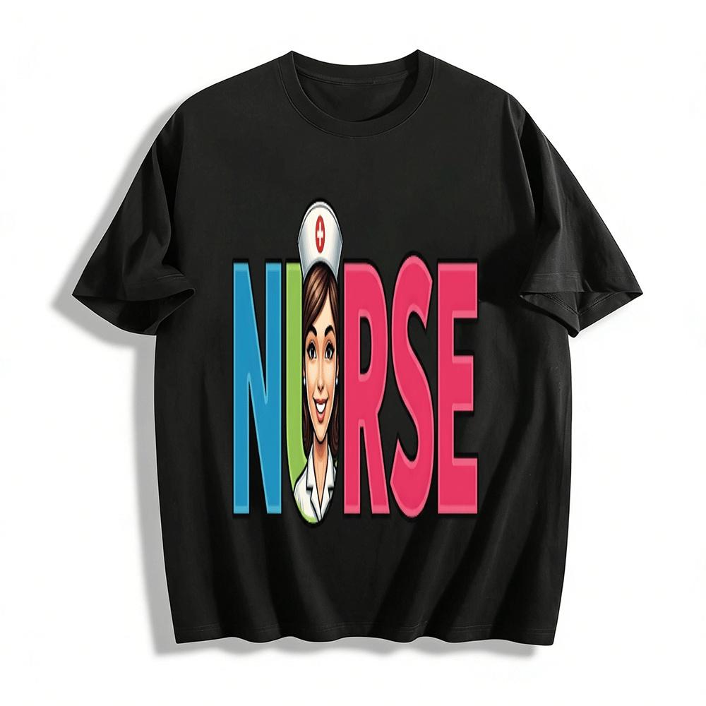 Cute Nurse Graphic Casual Tshirt For Medical Workers Daily Wear Pure cotton T-shirt 6XL
Cute Nurse Graphic Casual Tshirt For Medical Workers Daily Wear Pure cotton T-shirt 6XL