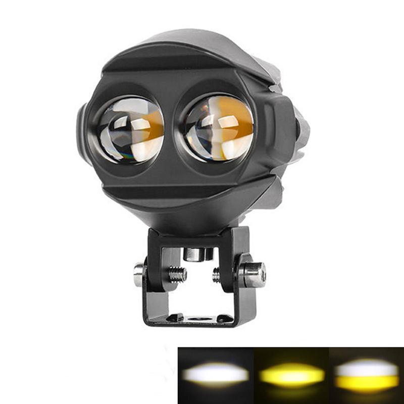 Motorcycle LED Spotlight Yellow-White Light: Super Bright Auxiliary Mini Driving Headlight for Electric Vehicles.
Motorcycle LED Spotlight Yellow-White Light: Super Bright Auxiliary Mini Driving Headlight for Electric Vehicles.