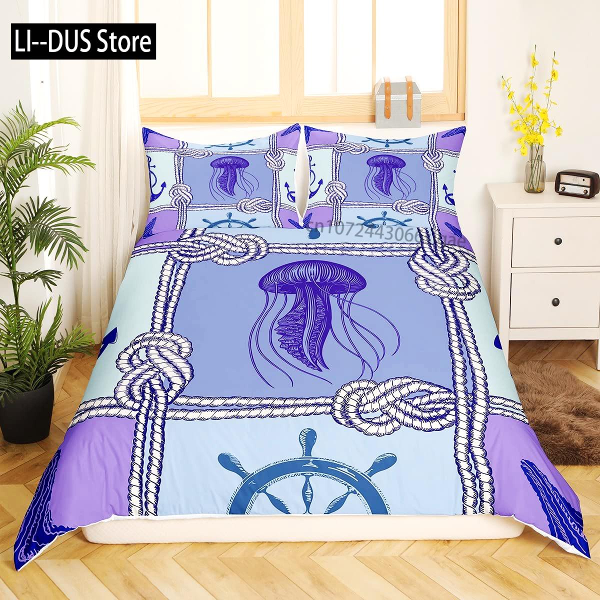 Colorful Jellyfish Decor Duvet Cover Set Twin Ocean Bedding Sets Underwater Animal Comforter Cover For Kids Teens Adults 3 Pcs EU Single(135*200cm)3pcs
Colorful Jellyfish Decor Duvet Cover Set Twin Ocean Bedding Sets Underwater Animal Comforter Cover For Kids Teens Adults 3 Pcs EU Single(135*200cm)3pcs