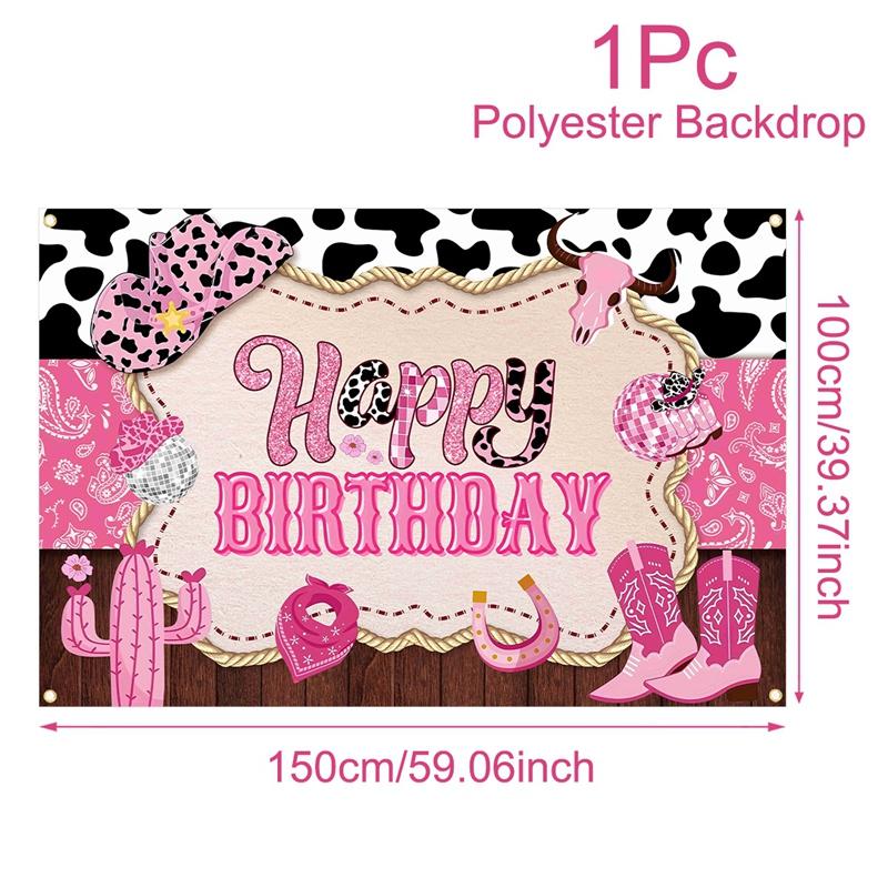 Rustic Cowgirl Birthday Party Backdrop Boho Country Happy Birthday Banner for Western Theme Birthday Decorations Baby Shower розовый
Rustic Cowgirl Birthday Party Backdrop Boho Country Happy Birthday Banner for Western Theme Birthday Decorations Baby Shower розовый