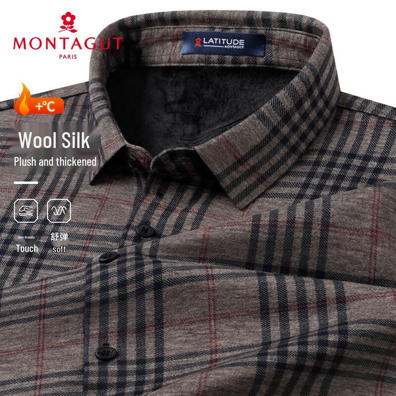 Мужская плотная рубашка MONTAGUT из смесовой шерсти и шелка в стиле business casual 50
Мужская плотная рубашка MONTAGUT из смесовой шерсти и шелка в стиле business casual 50