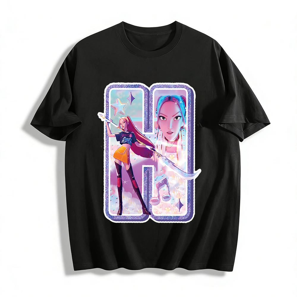 Cyberpunk Style Double Girl Print T-shirt Loose Casual Unisex Streetwear Top Pure cotton T-shirt XXS
Cyberpunk Style Double Girl Print T-shirt Loose Casual Unisex Streetwear Top Pure cotton T-shirt XXS