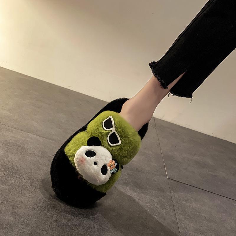 Модные пушистые тапочки-панды женские новые модели летом 2025 года женская уличная обувь на толстой подошве домашние удобные пушистые тапочки женские 40 зелёный
Модные пушистые тапочки-панды женские новые модели летом 2025 года женская уличная обувь на толстой подошве домашние удобные пушистые тапочки женские 40 зелёный