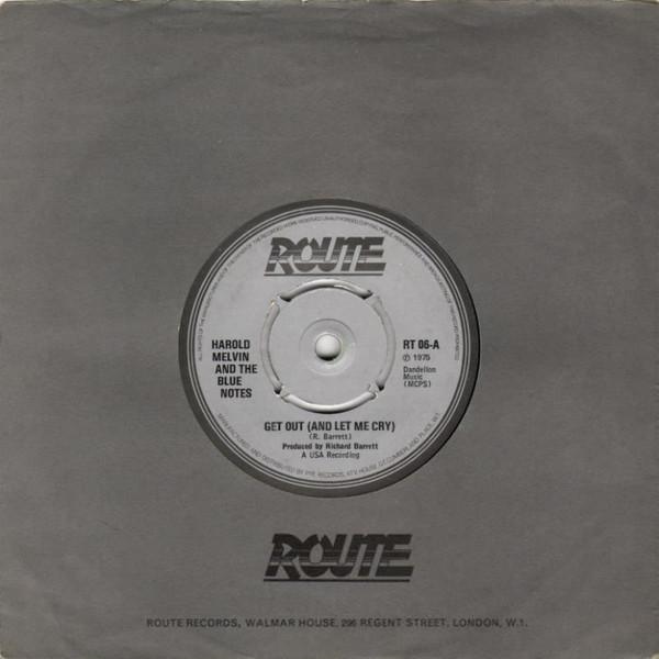 7inch Record HAROLD MELVIN & THE BLUE NOTES - Get Out (And Let Me Cry) RT06 Route Records 1975 UK Soul/Funk Used
7inch Record HAROLD MELVIN & THE BLUE NOTES - Get Out (And Let Me Cry) RT06 Route Records 1975 UK Soul/Funk Used