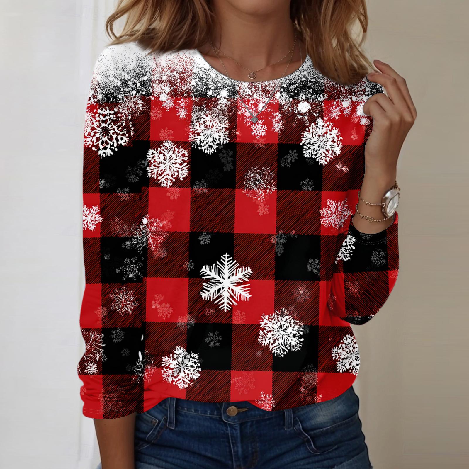 Женская модная повседневная кофта с длинным рукавом, рождественским принтом и круглым вырезом XXL красный
Женская модная повседневная кофта с длинным рукавом, рождественским принтом и круглым вырезом XXL красный