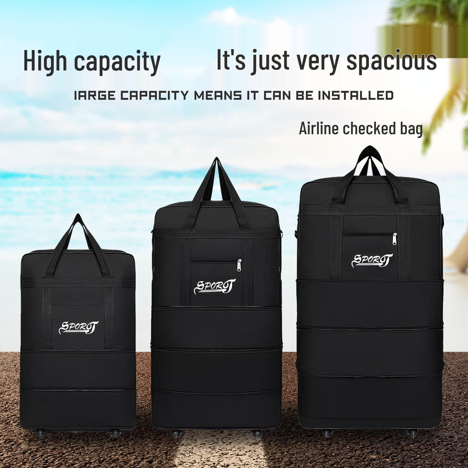 Women s Waterproof Foldable Travel Handbag with Wheels - Large Capacity Checked Luggage Small
Women s Waterproof Foldable Travel Handbag with Wheels - Large Capacity Checked Luggage Small