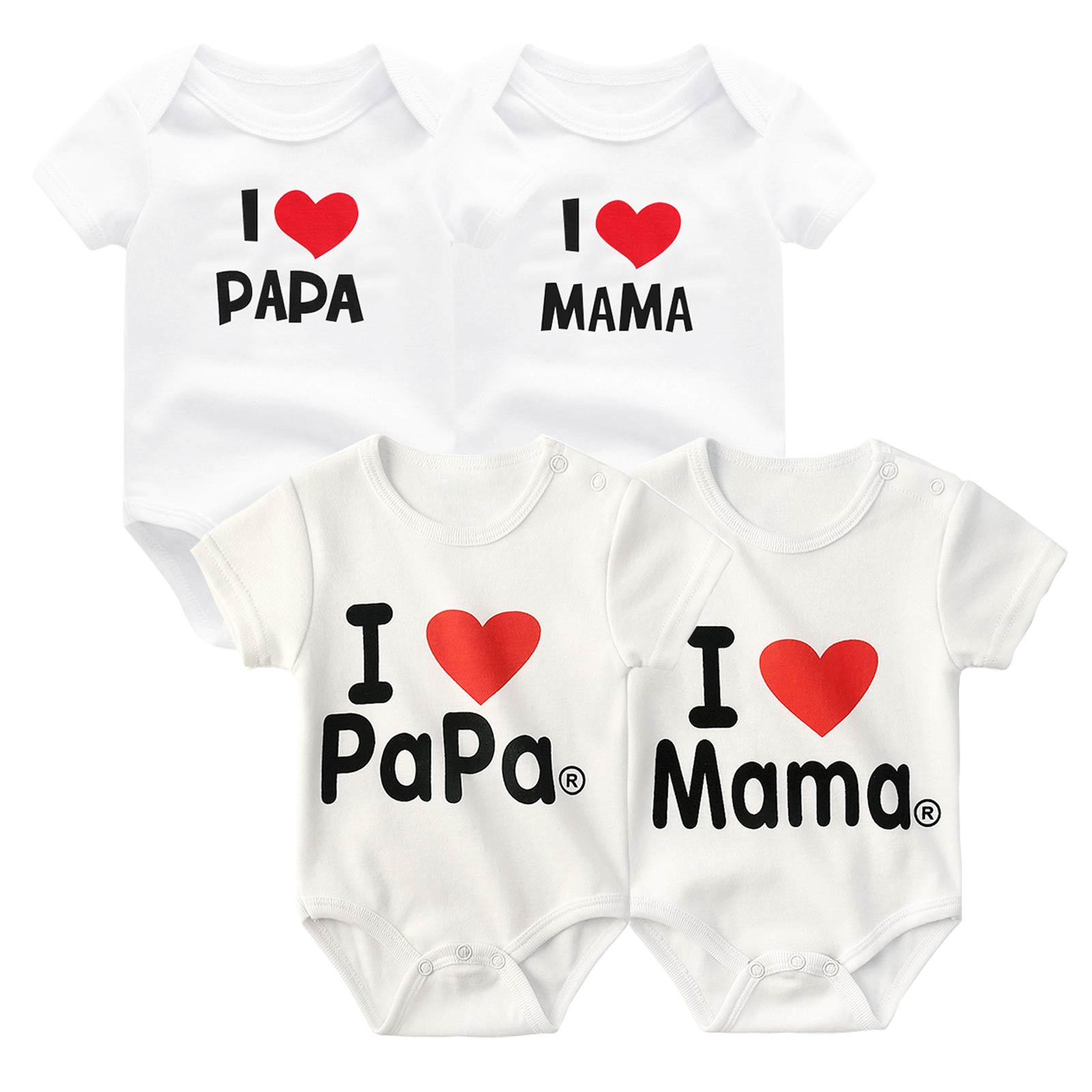 Kiddiezoom 4Pieces літній дитячий одяг для новонароджених немовлят I Love Mom & Dad Милі дитячі комбінезони для хлопчиків і дівчаток Бавовняні боді з короткими рукавами 9-12Months
Kiddiezoom 4Pieces літній дитячий одяг для новонароджених немовлят I Love Mom & Dad Милі дитячі комбінезони для хлопчиків і дівчаток Бавовняні боді з короткими рукавами 9-12Months