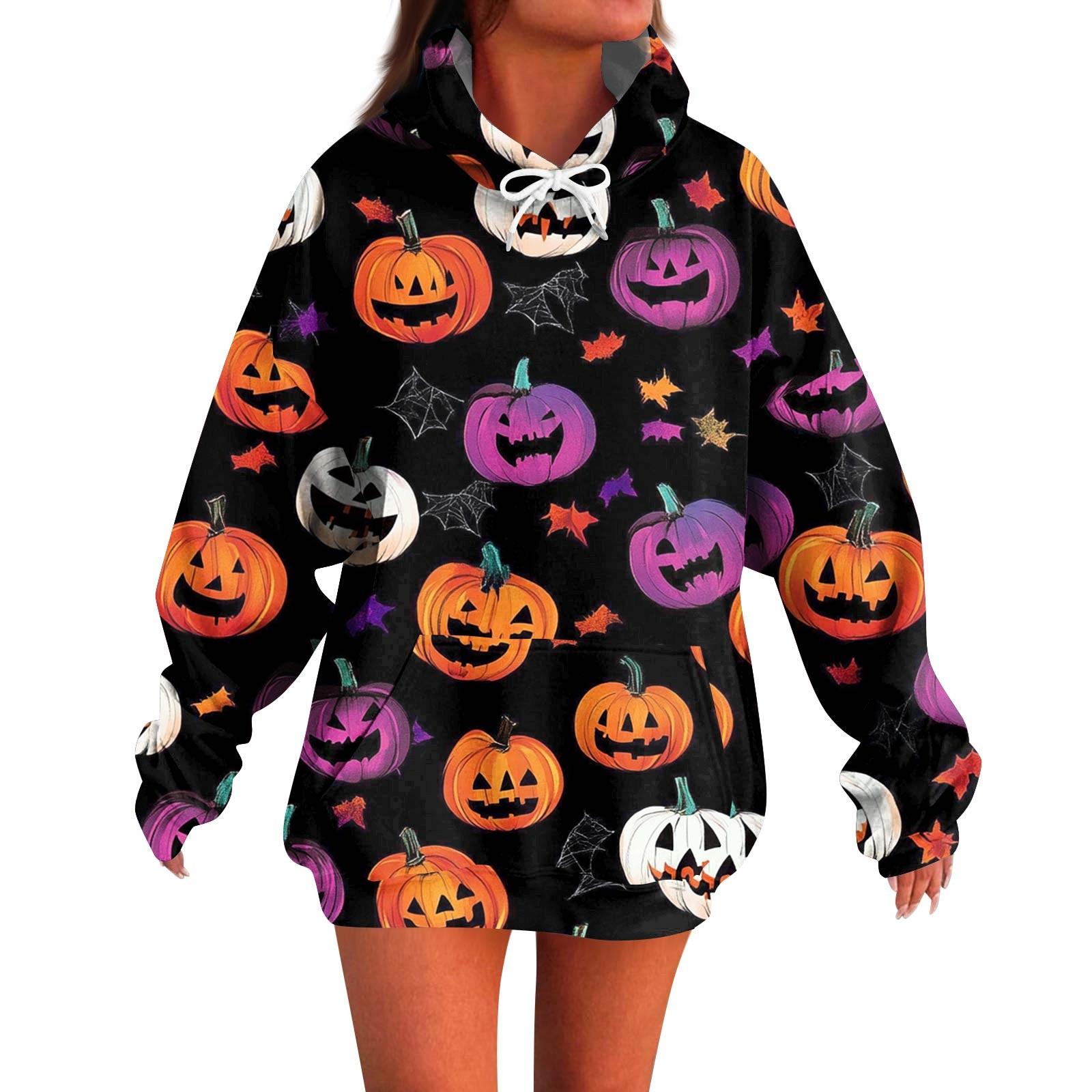 Женское модное повседневное худи с длинным рукавом и принтом на Хэллоуин XL фиолетовый
Женское модное повседневное худи с длинным рукавом и принтом на Хэллоуин XL фиолетовый