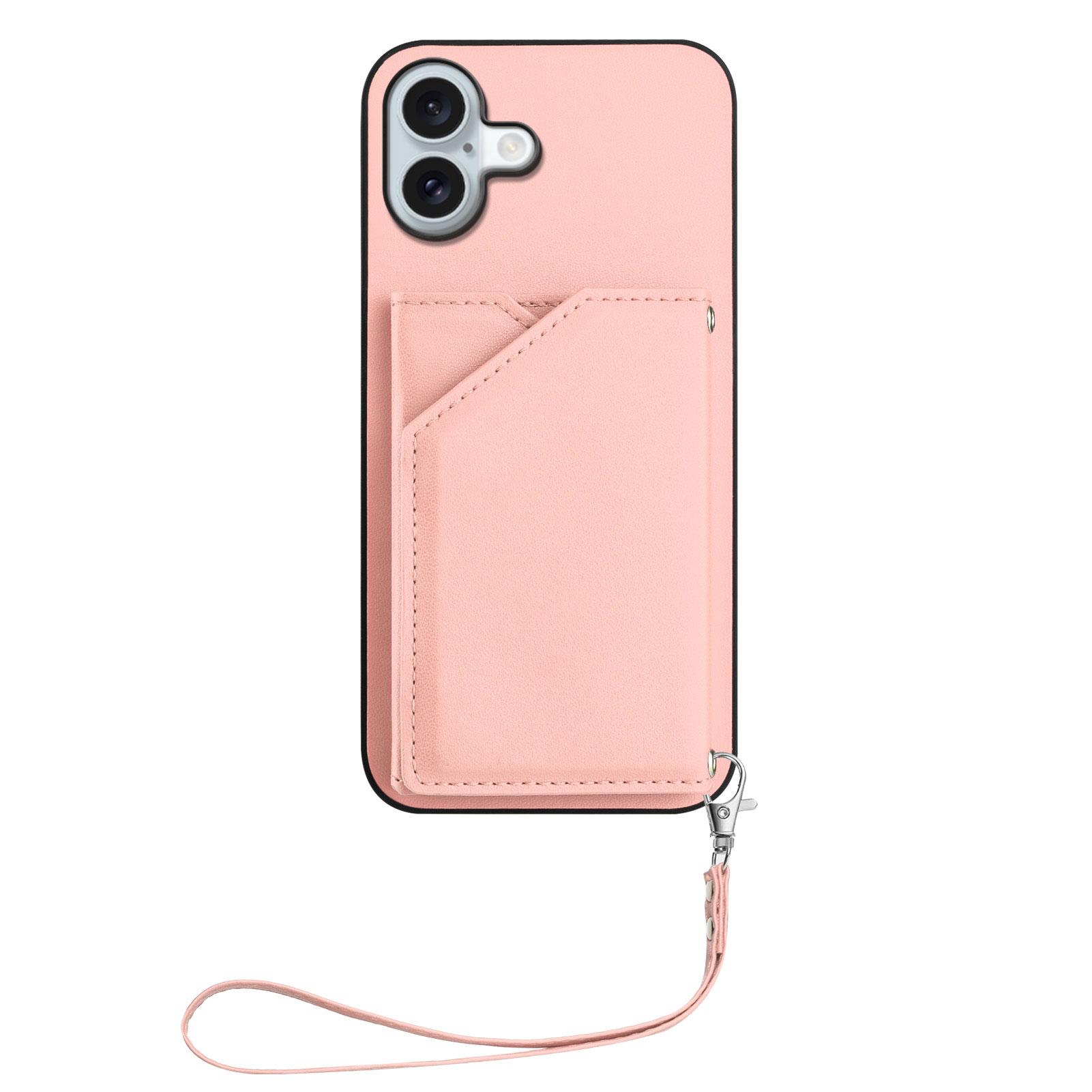 For iPhone 16 Plus Case Card Holder Kickstand Skin-Touch Phone Cover with Wrist Strap Blue
For iPhone 16 Plus Case Card Holder Kickstand Skin-Touch Phone Cover with Wrist Strap Blue
