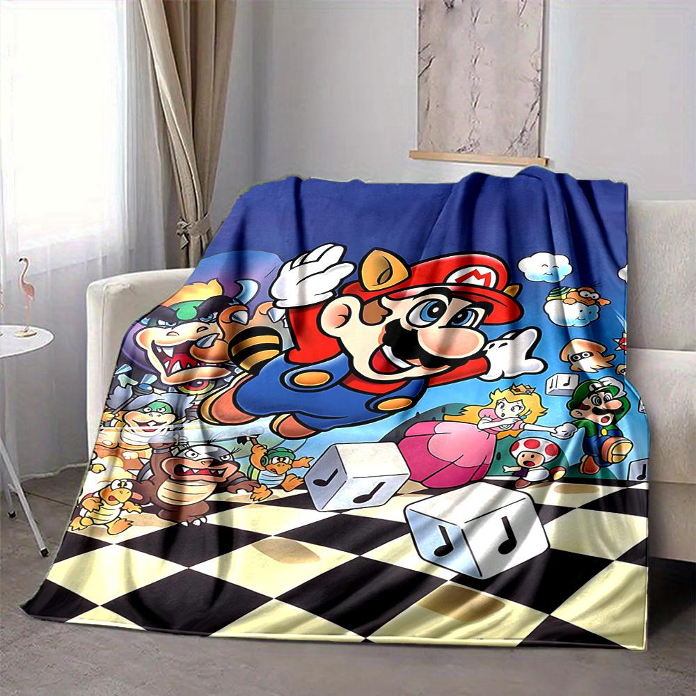 1 шт. Мягкое и теплое фланелевое одеяло Mario Party, Универсальное плед-одеяло для дивана, дивана, офиса, кровати, кемпинга, путешествий 80x120cm
1 шт. Мягкое и теплое фланелевое одеяло Mario Party, Универсальное плед-одеяло для дивана, дивана, офиса, кровати, кемпинга, путешествий 80x120cm