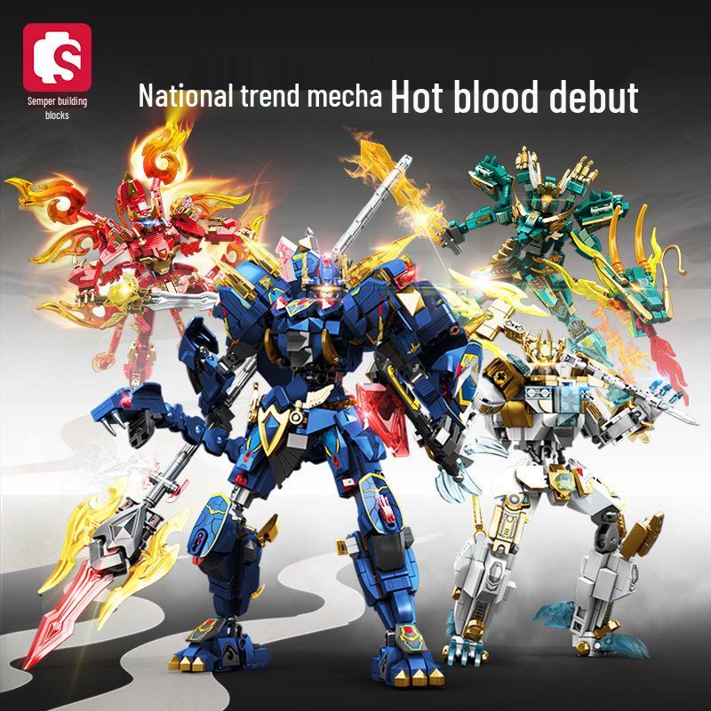 Senbao Steel Mecha Building Blocks - Azure Dragon & White Tiger, LEGO Compatible Educational Interlocking Toy for Boys
Senbao Steel Mecha Building Blocks - Azure Dragon & White Tiger, LEGO Compatible Educational Interlocking Toy for Boys