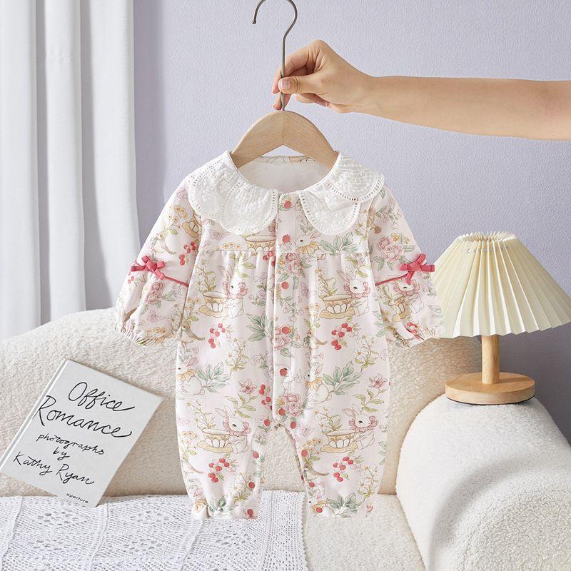 2025 Spring and Autumn New Style Cute Doll Collar Romper for Baby Girls, Printed Forest Style One-Year-Old Baby Girl Jumpsuit Pink 80
2025 Spring and Autumn New Style Cute Doll Collar Romper for Baby Girls, Printed Forest Style One-Year-Old Baby Girl Jumpsuit Pink 80