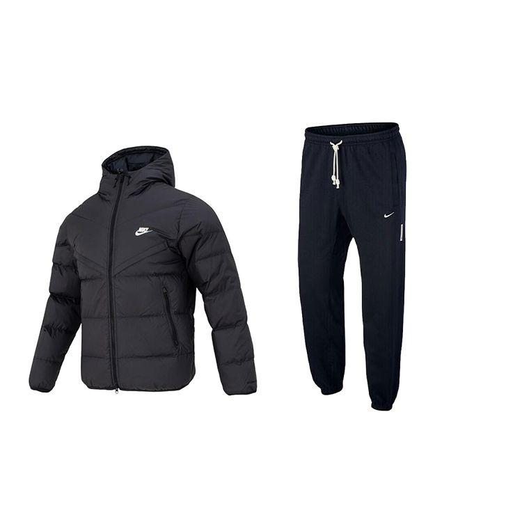 Nike Однотонный пуховик с капюшоном и длинными рукавами, брюки на шнурке, повседневный спортивный костюм, мужской костюм, черный FB8178-010+CK6366-010 L
Nike Однотонный пуховик с капюшоном и длинными рукавами, брюки на шнурке, повседневный спортивный костюм, мужской костюм, черный FB8178-010+CK6366-010 L