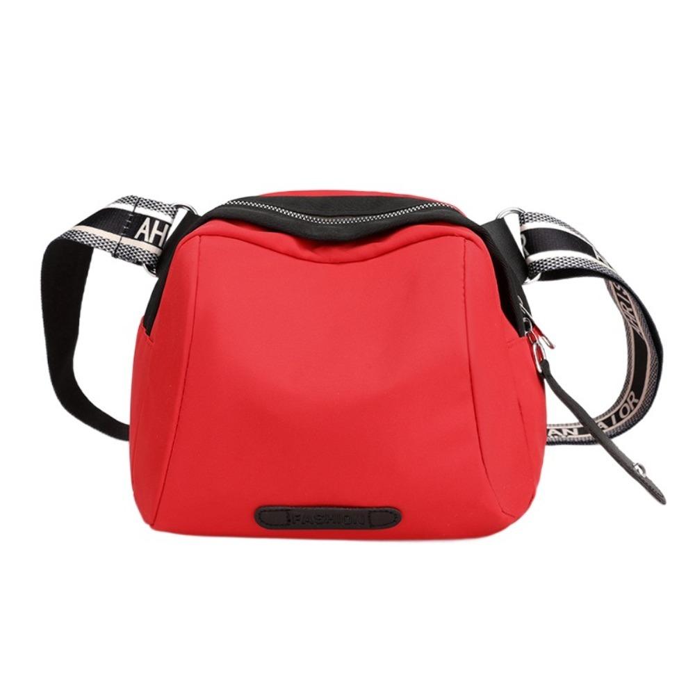 Широкий плечевой ремень нейлоновая сумка большой емкости холщовая сумка для путешествий красный 
Широкий плечевой ремень нейлоновая сумка большой емкости холщовая сумка для путешествий красный