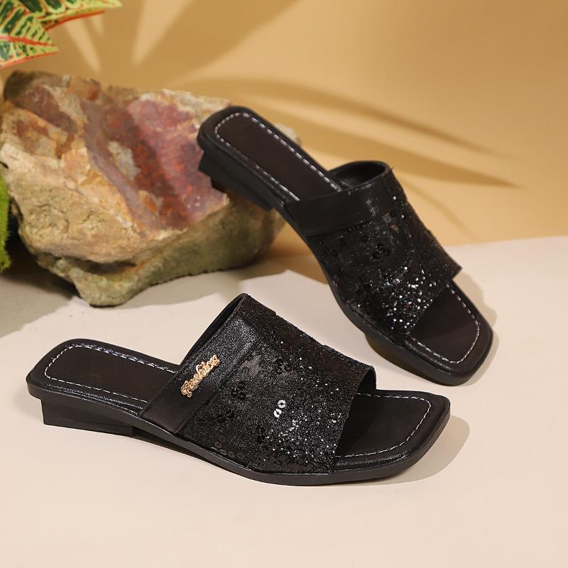 Fashion Summer Fashion Sequin Flat Sandals Women s Outside Square Toe Shallow Mouth Soft Sole Flip Flops Versatile Plus Size 43 чёрный
Fashion Summer Fashion Sequin Flat Sandals Women s Outside Square Toe Shallow Mouth Soft Sole Flip Flops Versatile Plus Size 43 чёрный