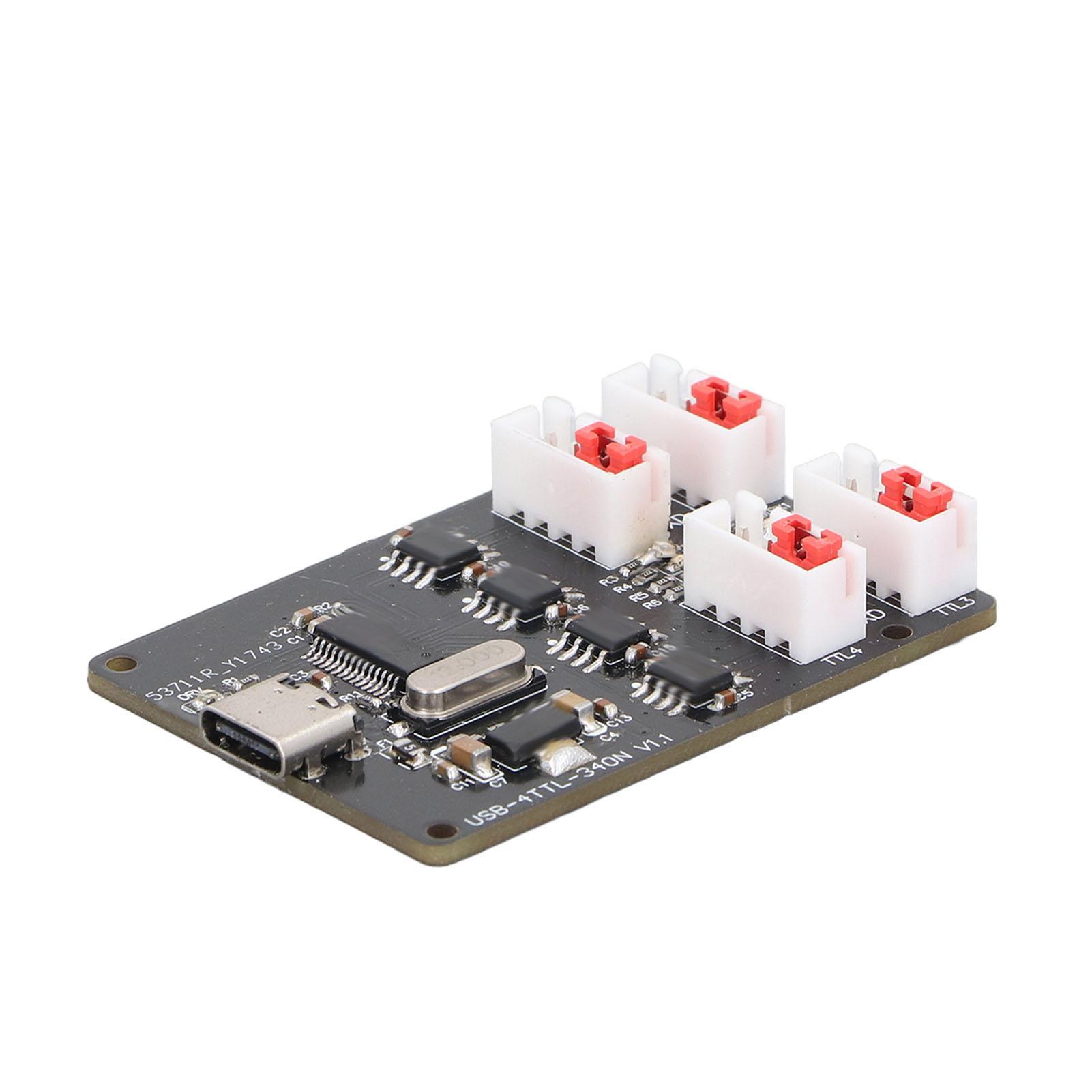 4 Way USB to TTL Serial Port Module TYPE C USB to TTL Serial Adapter Board with LED Indicator
4 Way USB to TTL Serial Port Module TYPE C USB to TTL Serial Adapter Board with LED Indicator