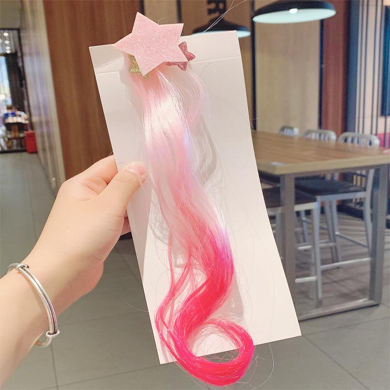 1 Piece Hair Accessories Princess Cute Gradient Curly Hair Five Pointed Star Wig Girls Hairpins Children Headwear Hair Clips рожевий
1 Piece Hair Accessories Princess Cute Gradient Curly Hair Five Pointed Star Wig Girls Hairpins Children Headwear Hair Clips рожевий