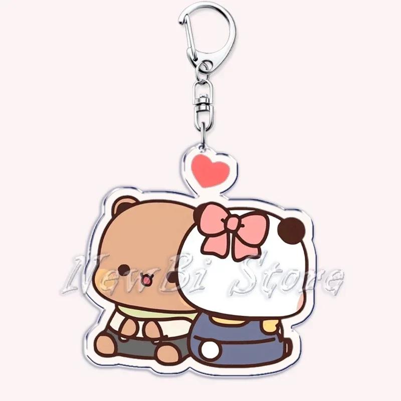 Adorable White and Grey Couple Kiss Bear Acrylic Keychains Ring for Accessories Bag Pendant Key Chain Jewelry Fan Love Gifts
Adorable White and Grey Couple Kiss Bear Acrylic Keychains Ring for Accessories Bag Pendant Key Chain Jewelry Fan Love Gifts
