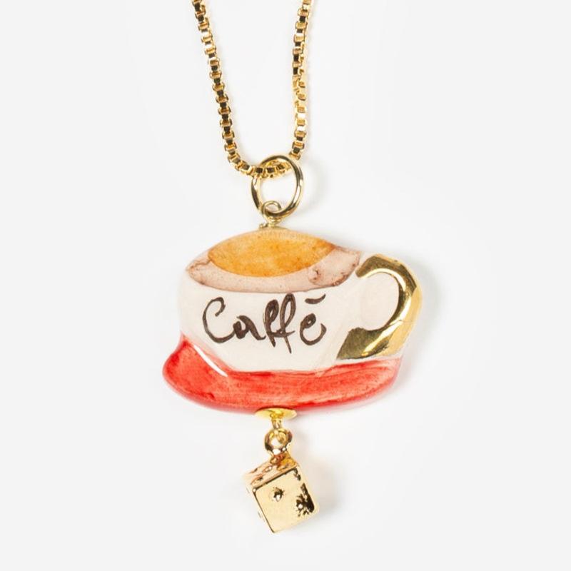 Chocolate House Coffee Cup Ceramic Creative Styling Painted Pendant Necklace Niche Design
Chocolate House Coffee Cup Ceramic Creative Styling Painted Pendant Necklace Niche Design