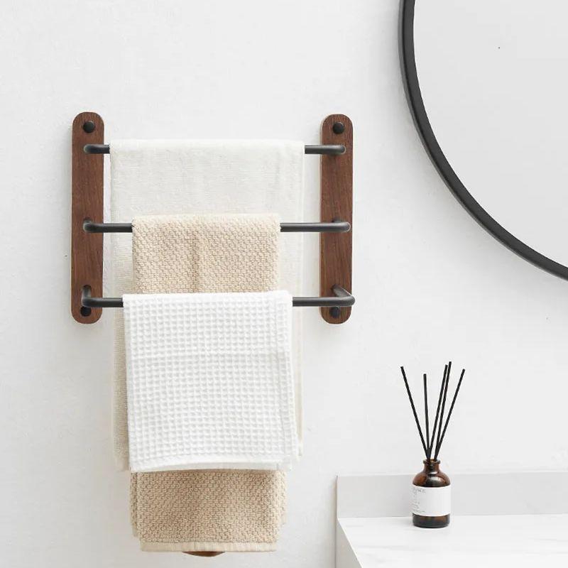 Walnut Bathroom Towel Bar Wall Mounted Towel Rack Black Aluminum Towel Hanger Toilet Towel Holder 30-50cm Multi Rod Hanger
Walnut Bathroom Towel Bar Wall Mounted Towel Rack Black Aluminum Towel Hanger Toilet Towel Holder 30-50cm Multi Rod Hanger