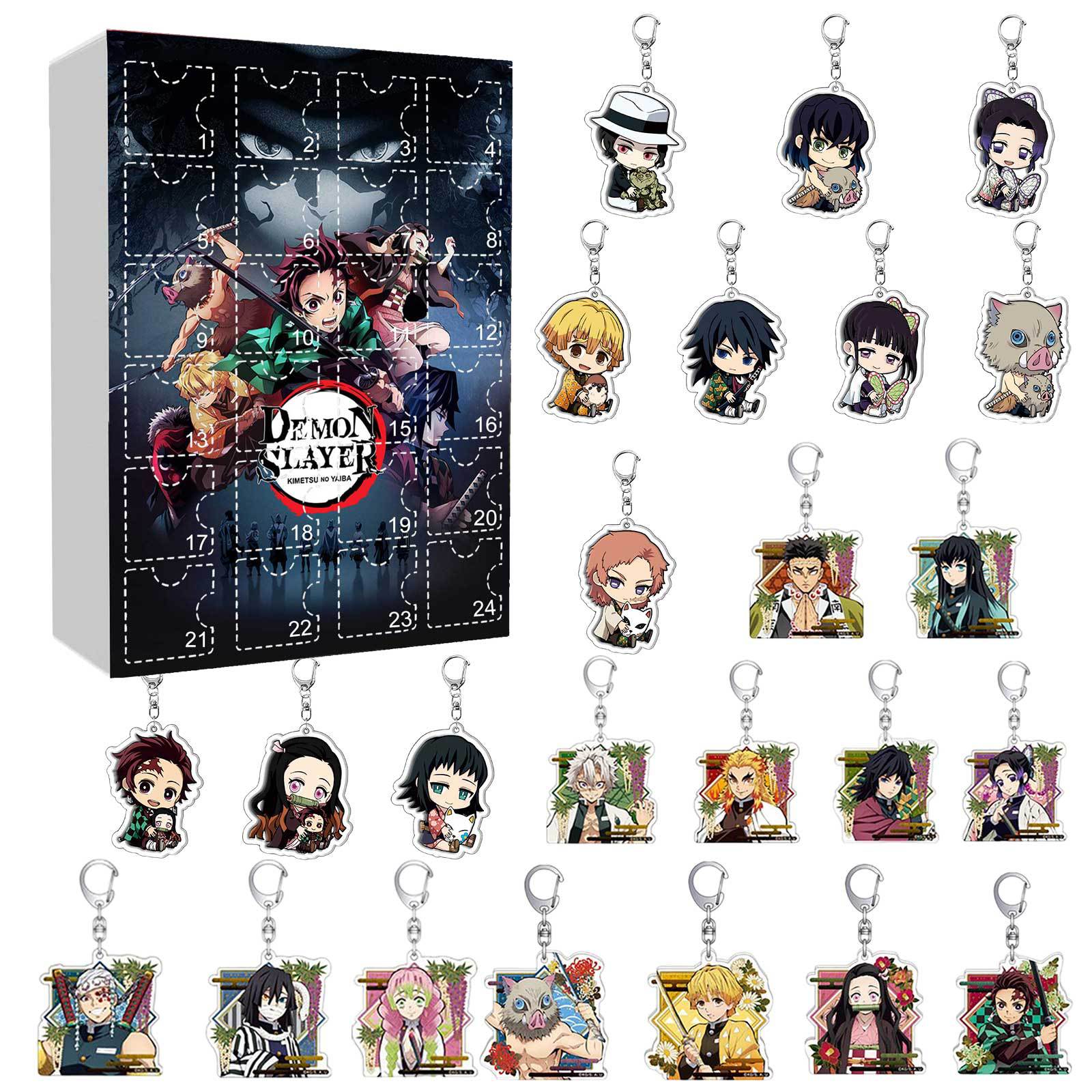 Bestselling Christmas Calendar Blind Box Anime Demon Slayer Keychain Backpack Pendant Gift For Friends Commemorative Souvenir
Bestselling Christmas Calendar Blind Box Anime Demon Slayer Keychain Backpack Pendant Gift For Friends Commemorative Souvenir