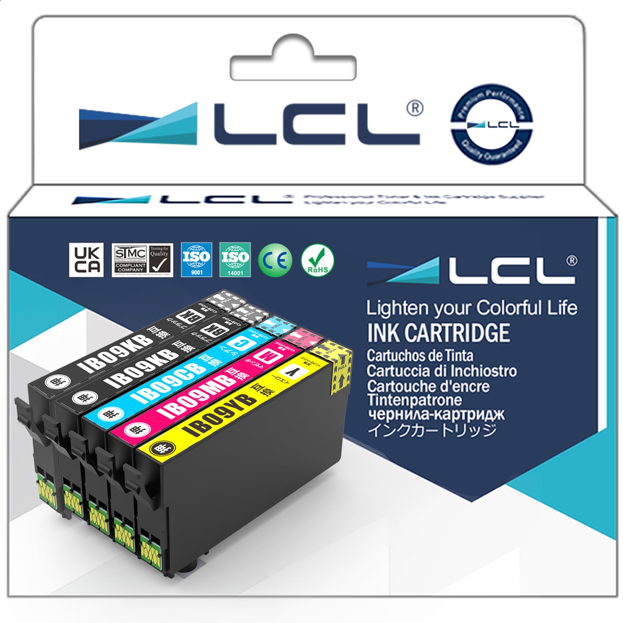 LCL для Epson IB09 Large Capacity Dye IB09CL4A IB09CL4B IB09KB IB09CB IB09MB IB09YB упаковки 2 чорний блакитний пурпурний Сумісний чорнильний картридж Сумісний (5 жовтий
LCL для Epson IB09 Large Capacity Dye IB09CL4A IB09CL4B IB09KB IB09CB IB09MB IB09YB упаковки 2 чорний блакитний пурпурний Сумісний чорнильний картридж Сумісний (5 жовтий