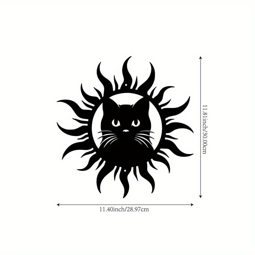 1pc Metal Cat Wall Art, 11.81 Inch Outdoor Iron Sculpture, No Power Needed, for Living Room Patio Balcony Decor 12in
1pc Metal Cat Wall Art, 11.81 Inch Outdoor Iron Sculpture, No Power Needed, for Living Room Patio Balcony Decor 12in