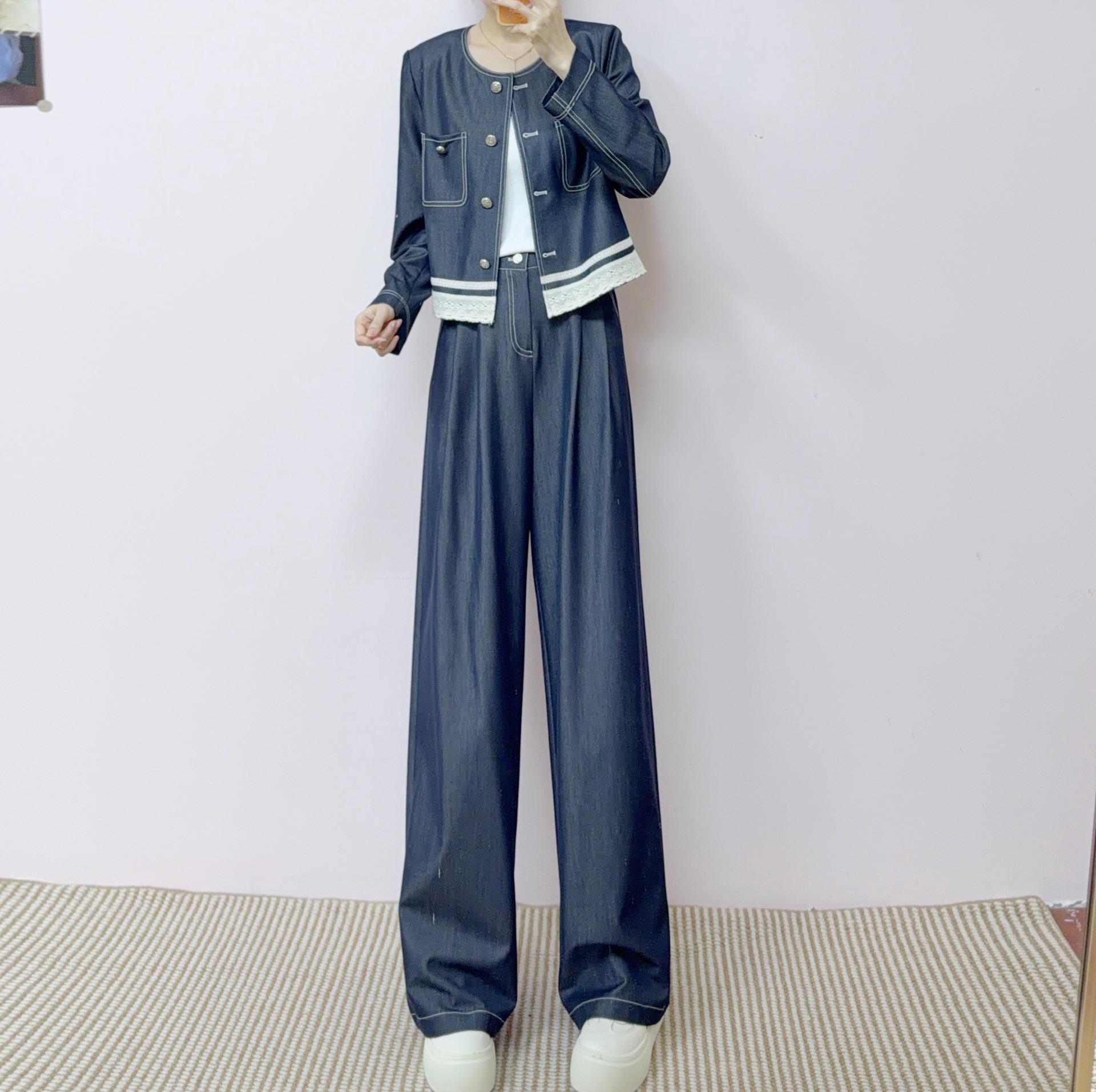 Spring/Autumn 2026 Casual Denim Jacket & Wide-Leg Jeans Set XL (60-65 kg) джинсовый синий
Spring/Autumn 2026 Casual Denim Jacket & Wide-Leg Jeans Set XL (60-65 kg) джинсовый синий