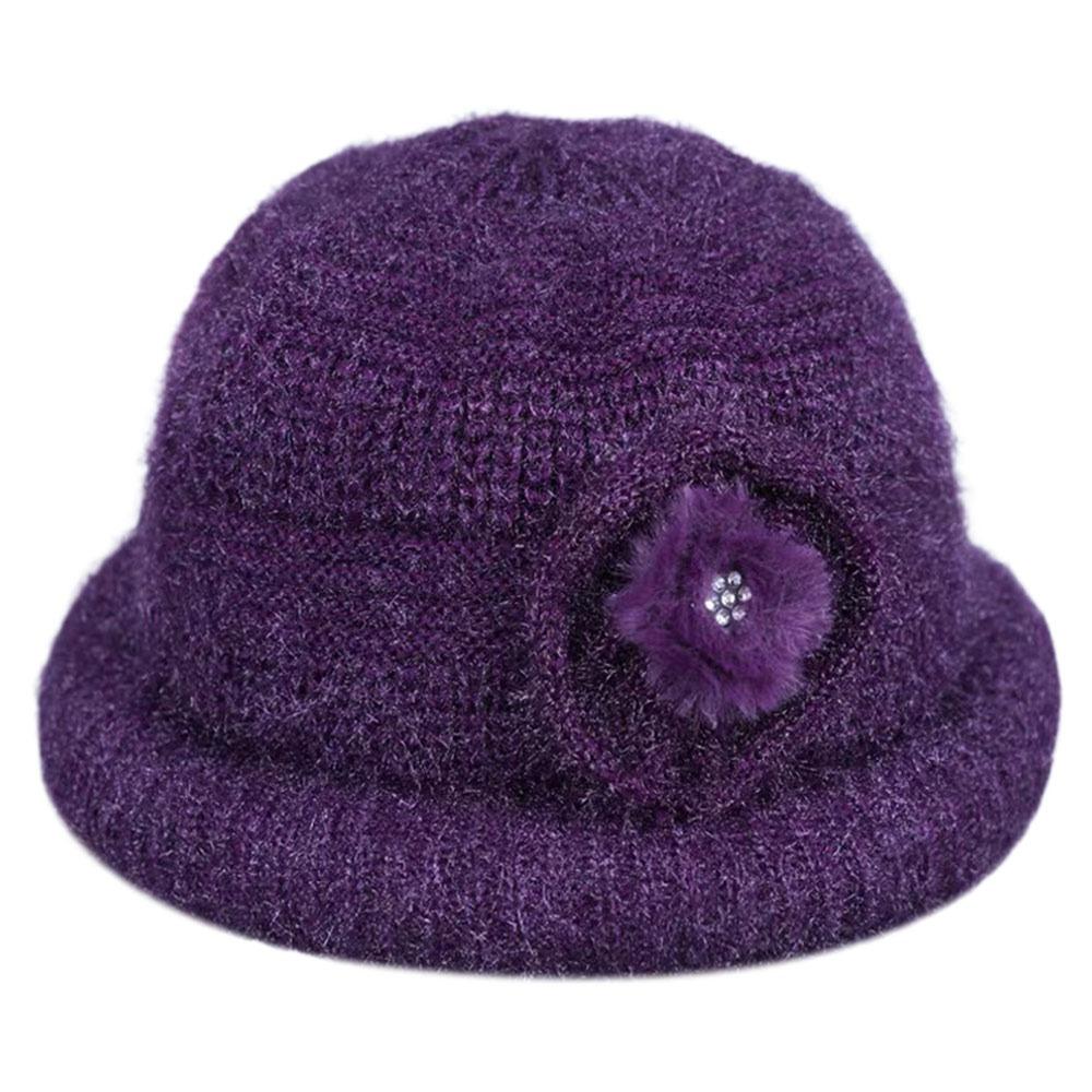 Big Size Knitted Hat Flower Decor Plush Warmth Hat Ear Protection Cold Cap Middle-aged And Elderly фіолетовий
Big Size Knitted Hat Flower Decor Plush Warmth Hat Ear Protection Cold Cap Middle-aged And Elderly фіолетовий