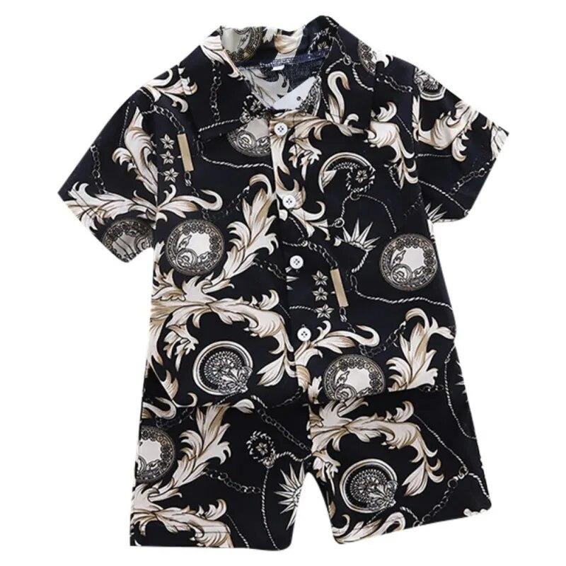 Летняя детская футболка с короткими рукавами и цветочным узором для маленьких мальчиков, блузка + шорты, повседневный комплект одежды 70
Летняя детская футболка с короткими рукавами и цветочным узором для маленьких мальчиков, блузка + шорты, повседневный комплект одежды 70