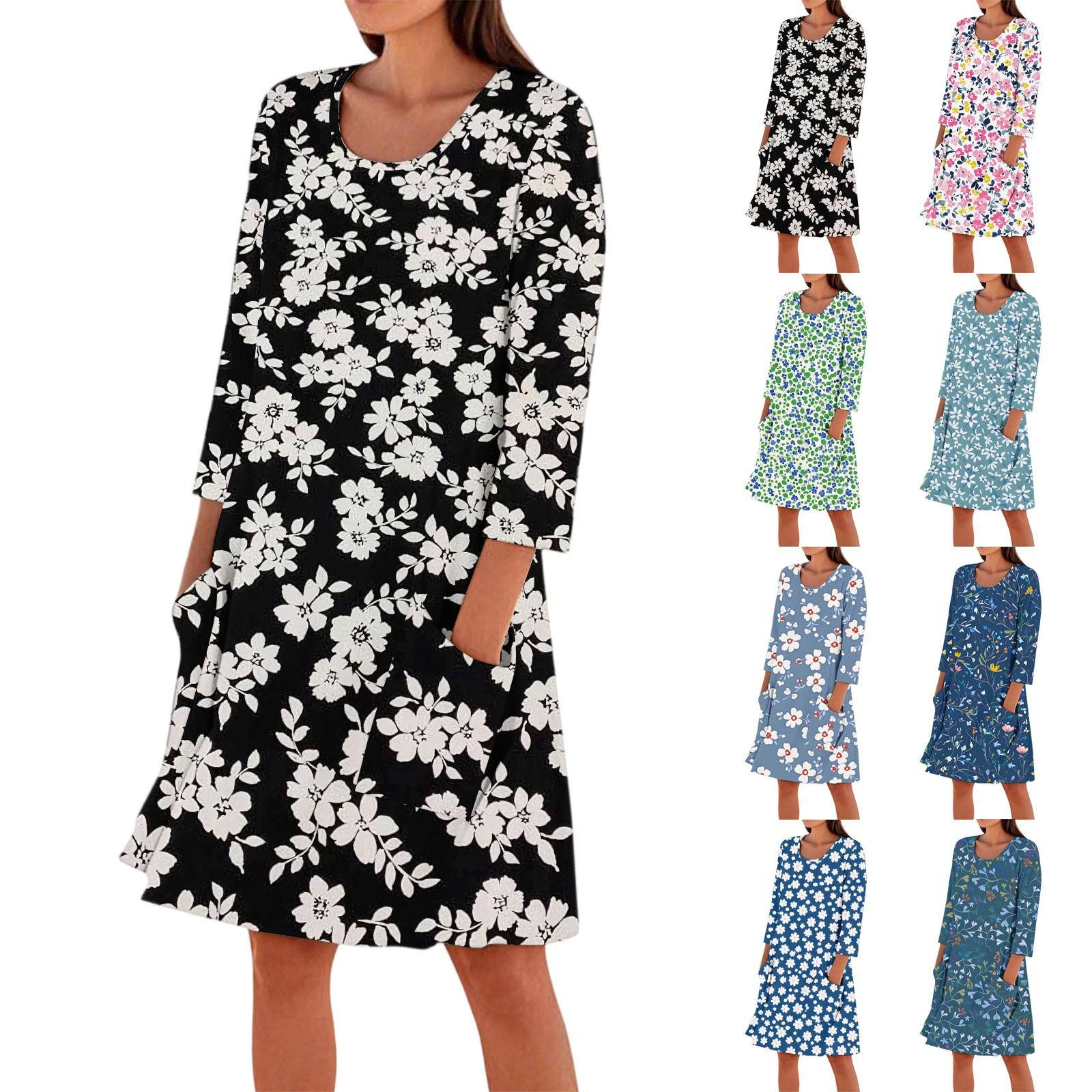 Women s Fashion Casual Round Neck Three-quarter Sleeve Dress XL білий
Women s Fashion Casual Round Neck Three-quarter Sleeve Dress XL білий