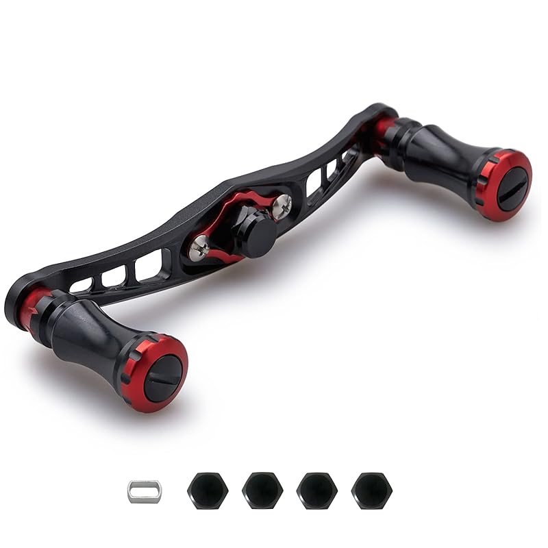 HEIGHTEN 92mm bait reel handle shimano daiwa abu garcia common use bait reel for Chess Series (92mm, Black (handle)/Black & Red (knob)) (317)
HEIGHTEN 92mm bait reel handle shimano daiwa abu garcia common use bait reel for Chess Series (92mm, Black (handle)/Black & Red (knob)) (317)