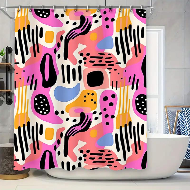 Bold Abstract Shower Curtain: Modern Colorful Bath Decor For Home Decor W60H190(CM)-1 Pcs
Bold Abstract Shower Curtain: Modern Colorful Bath Decor For Home Decor W60H190(CM)-1 Pcs