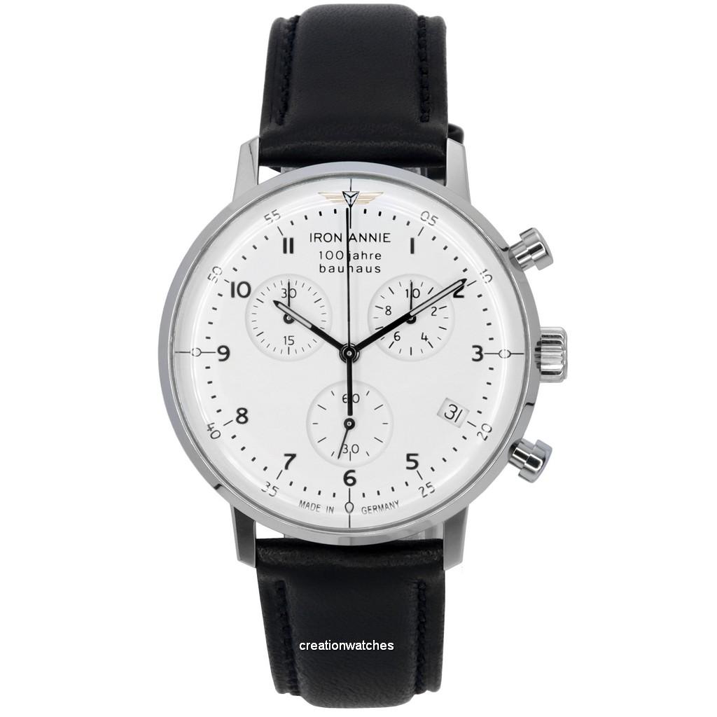 Мужские часы Iron Annie 100 Jahre Bauhaus Chronograph с белым циферблатом, кварцевые 50961
Мужские часы Iron Annie 100 Jahre Bauhaus Chronograph с белым циферблатом, кварцевые 50961