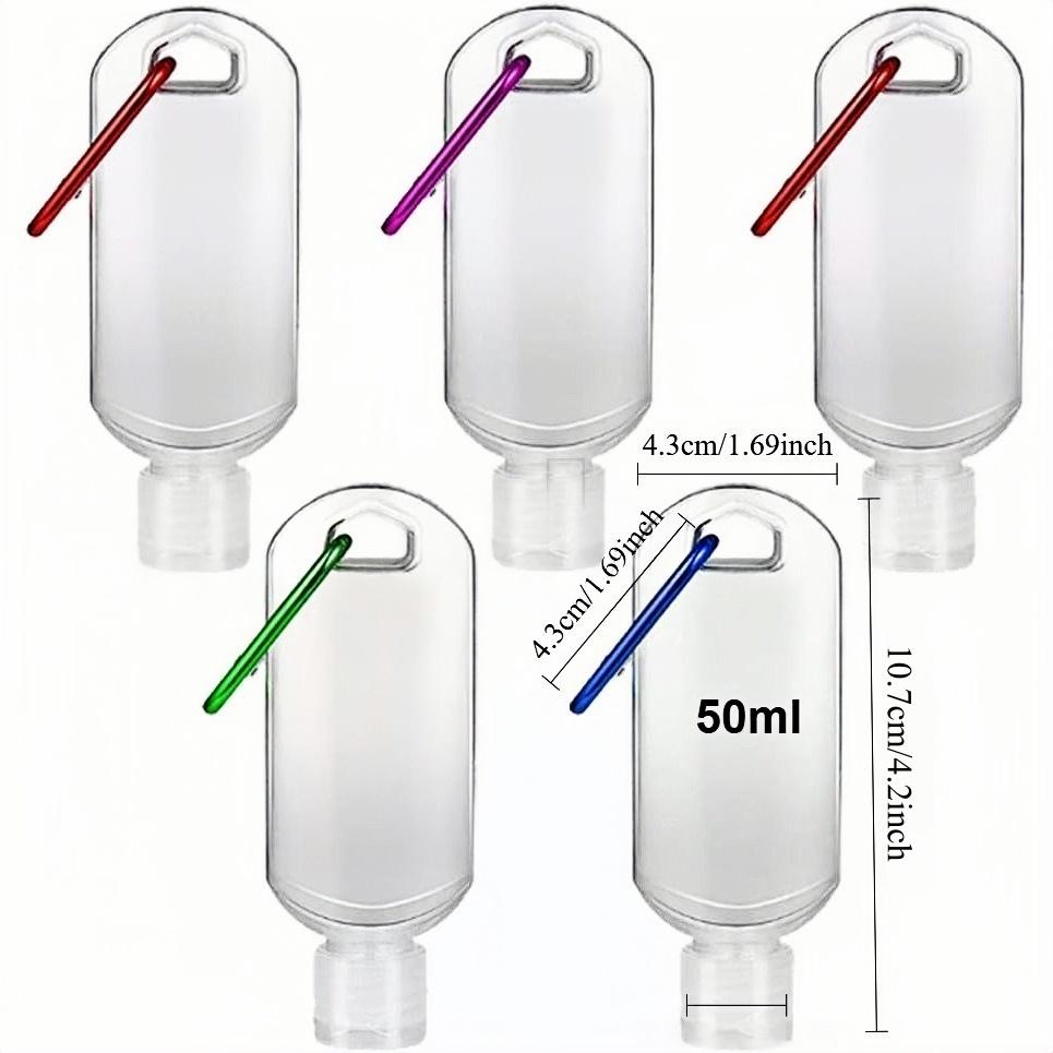 1-5pcs Travel Plastic Clear Keychain Bottles 50ml Leakproof Empty Squeeze Container Flip Cap for Cosmetics Toiletries Liquids 1PC
1-5pcs Travel Plastic Clear Keychain Bottles 50ml Leakproof Empty Squeeze Container Flip Cap for Cosmetics Toiletries Liquids 1PC