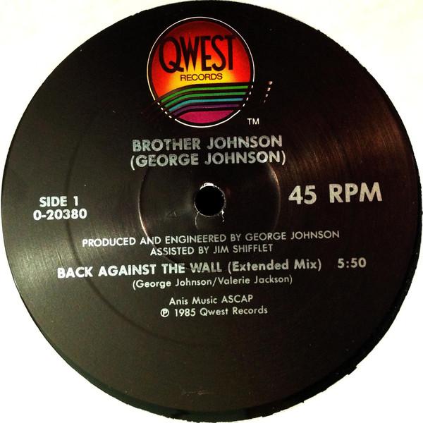 12inch Record GEORGE JOHNSON - Back Against The Wall 020380 Qwest Records 1985 US Soul/Funk Used
12inch Record GEORGE JOHNSON - Back Against The Wall 020380 Qwest Records 1985 US Soul/Funk Used