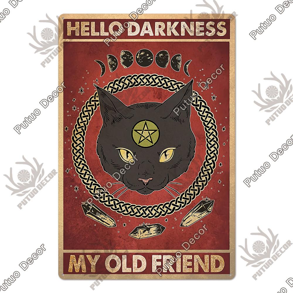 Putuo Decor Cute Black Cat Vintaget Plaque Metal Sign Vintage Tin Sign Poster Decoration for Living Room Barthroom Wall Decor 20x30cm(7.8x11.8inch)
Putuo Decor Cute Black Cat Vintaget Plaque Metal Sign Vintage Tin Sign Poster Decoration for Living Room Barthroom Wall Decor 20x30cm(7.8x11.8inch)