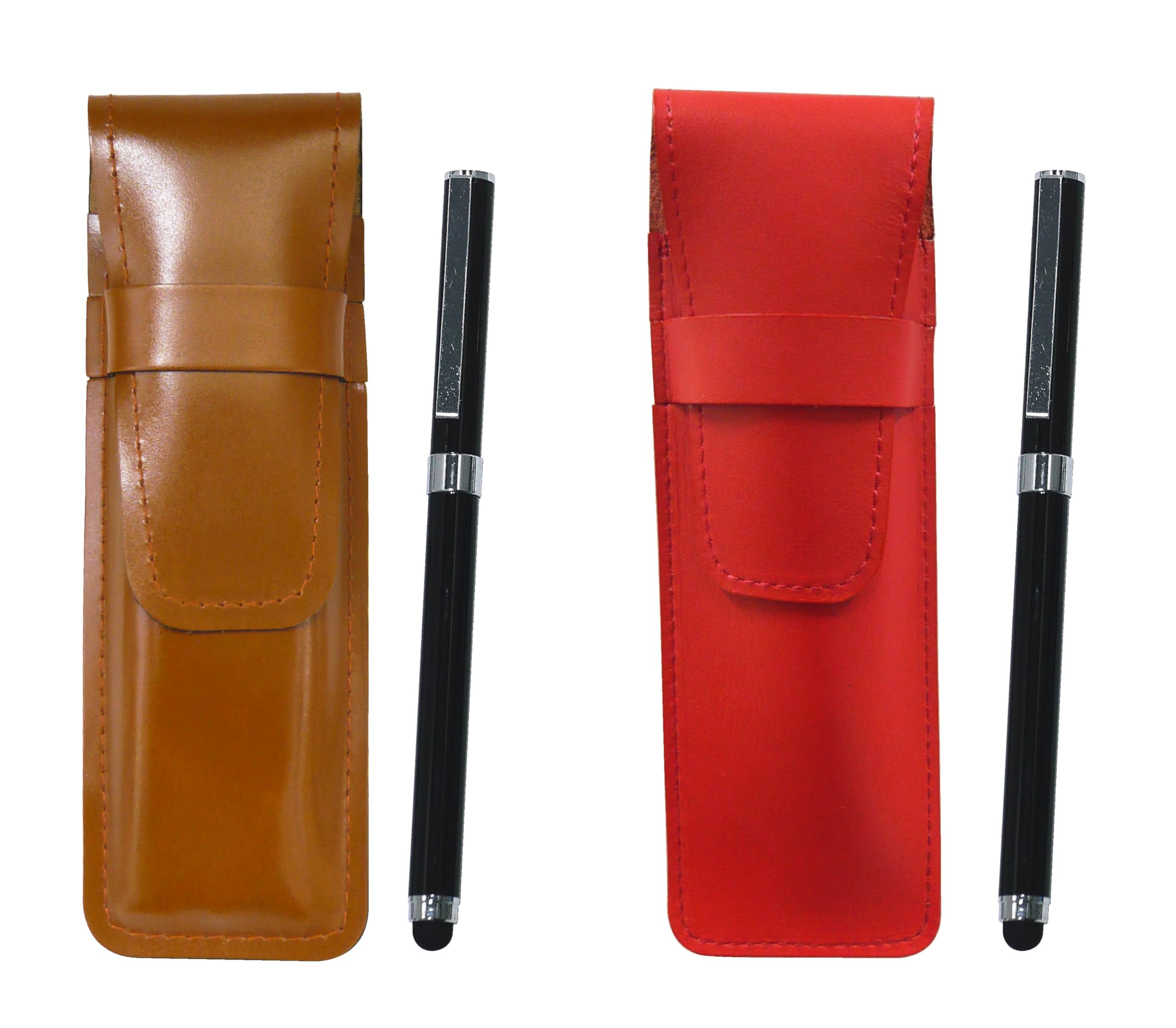 Slim cowhide pen case red brown set smartphone touch metal cap ballpoint pen extra black ASCR-QSJW700-B
Slim cowhide pen case red brown set smartphone touch metal cap ballpoint pen extra black ASCR-QSJW700-B