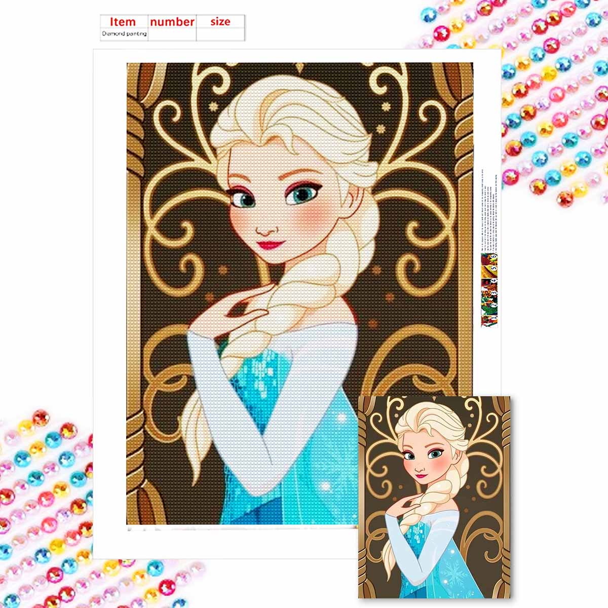 5D Diy Diamond Painting The Beautiful Princess Elsa Full Drill Rhinestones Mosaic Embroidery Handmade Products Home Decor Gift Round 20x30cm
5D Diy Diamond Painting The Beautiful Princess Elsa Full Drill Rhinestones Mosaic Embroidery Handmade Products Home Decor Gift Round 20x30cm
