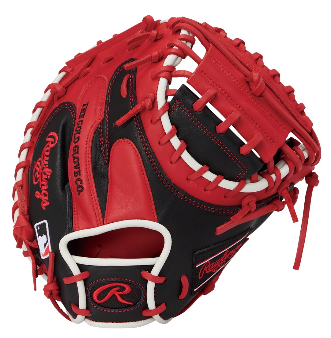 Rawlings MLB COLOR SYNC Baseball Glove 33 inches HOH® Catcher s (GR6HM2AC) - Black/Scarlet, (Right-handed throw)
Rawlings MLB COLOR SYNC Baseball Glove 33 inches HOH® Catcher s (GR6HM2AC) - Black/Scarlet, (Right-handed throw)