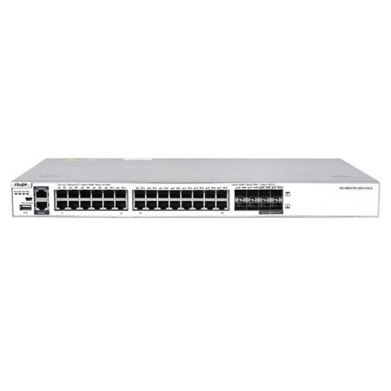 Ruijie RG-NBS5750-28GT4XS-E 28-Port 10G Managed Switch
Ruijie RG-NBS5750-28GT4XS-E 28-Port 10G Managed Switch