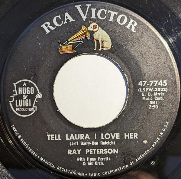 7inch Record RAY PETERSON - Tell Laura I Love Her 477745 RCA Victor 1960 US Pop Used
7inch Record RAY PETERSON - Tell Laura I Love Her 477745 RCA Victor 1960 US Pop Used